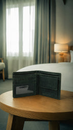 Niche Core Stitch Wallet – Olive