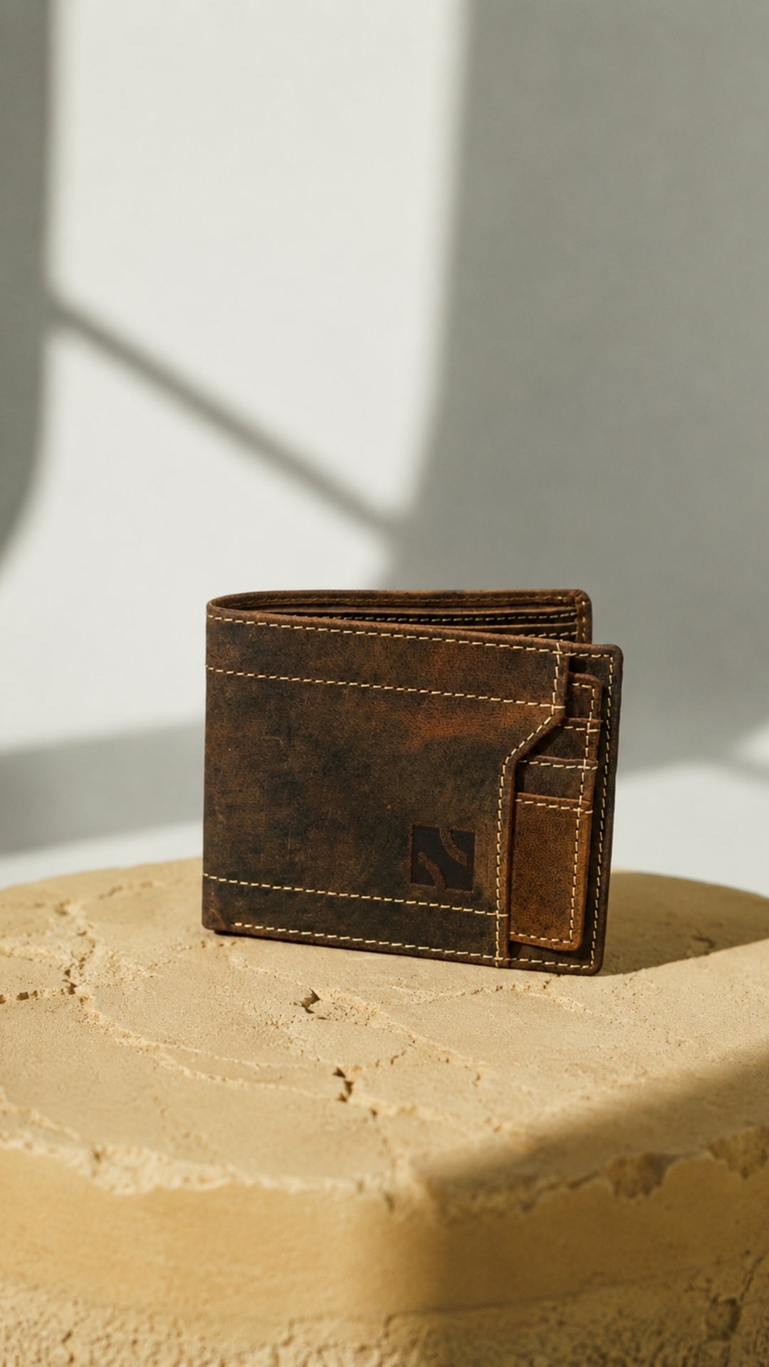 Niche Core Zip Card Wallet – Walnut