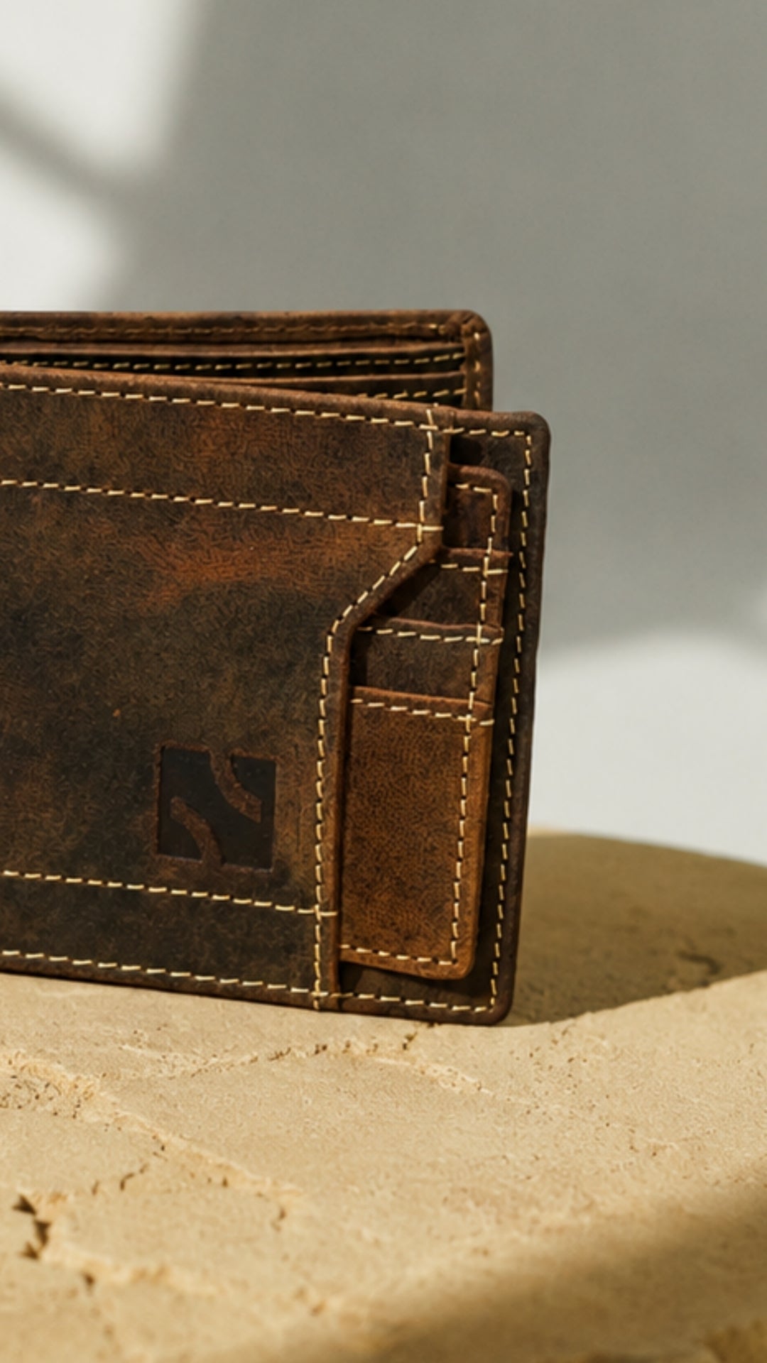 Niche Core Zip Card Wallet – Walnut