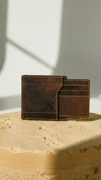 Niche Core Zip Card Wallet – Walnut