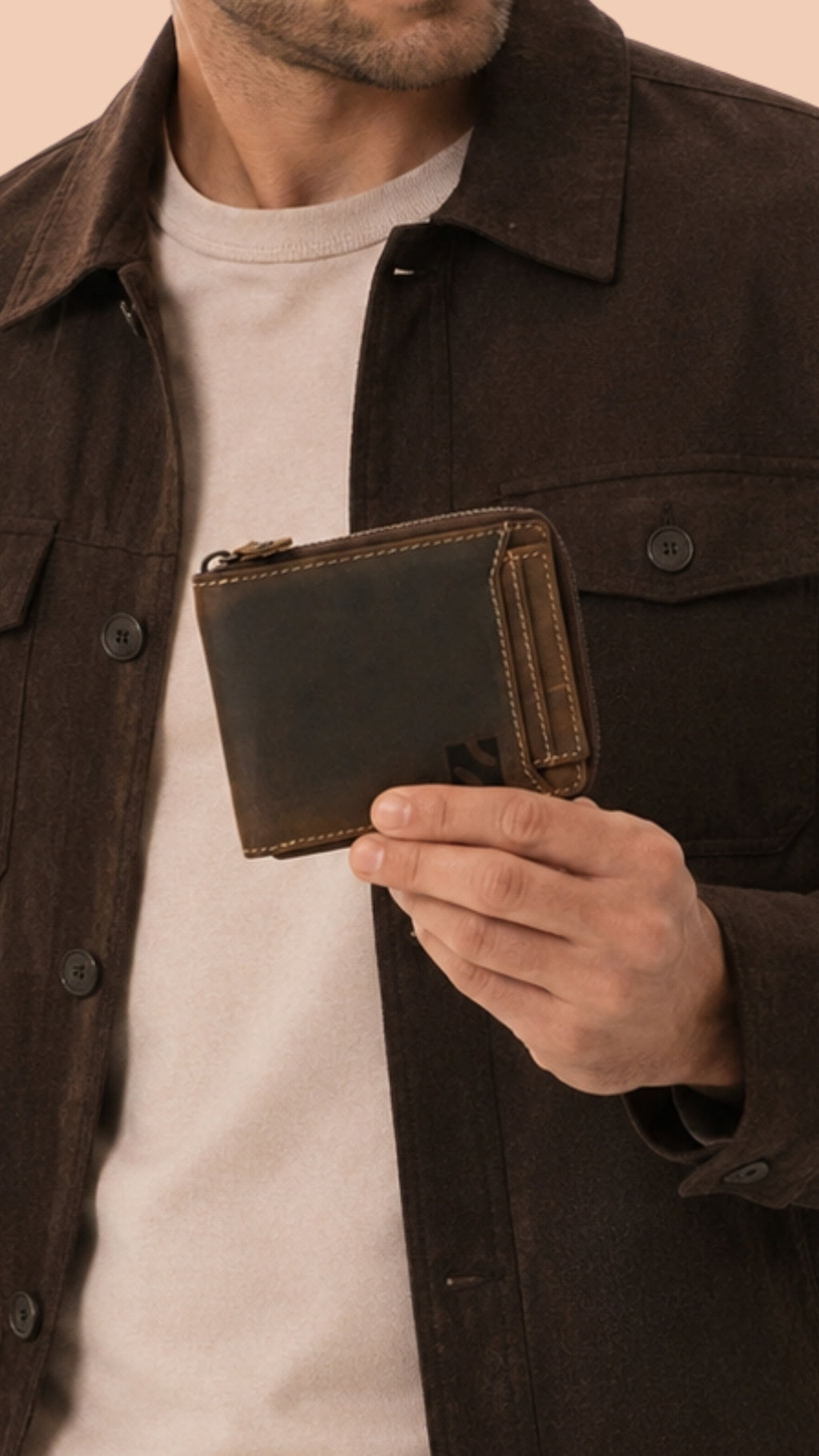 Niche Core Zip Wallet – Walnut