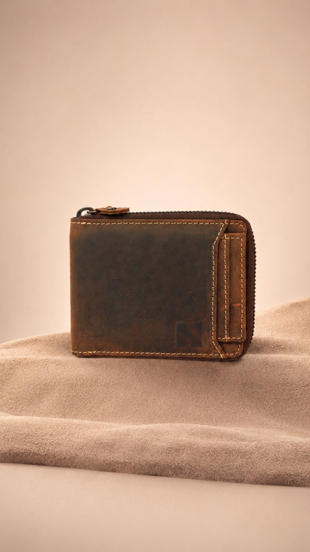 Niche Core Zip Wallet – Walnut