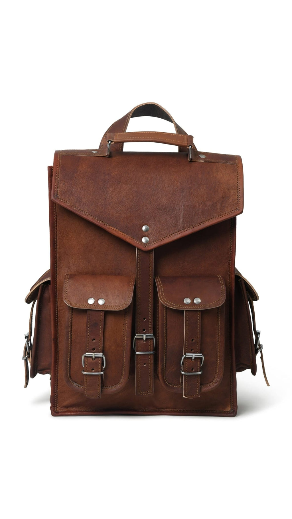 Niche Convertible Backpack Messenger – Vintage Brown