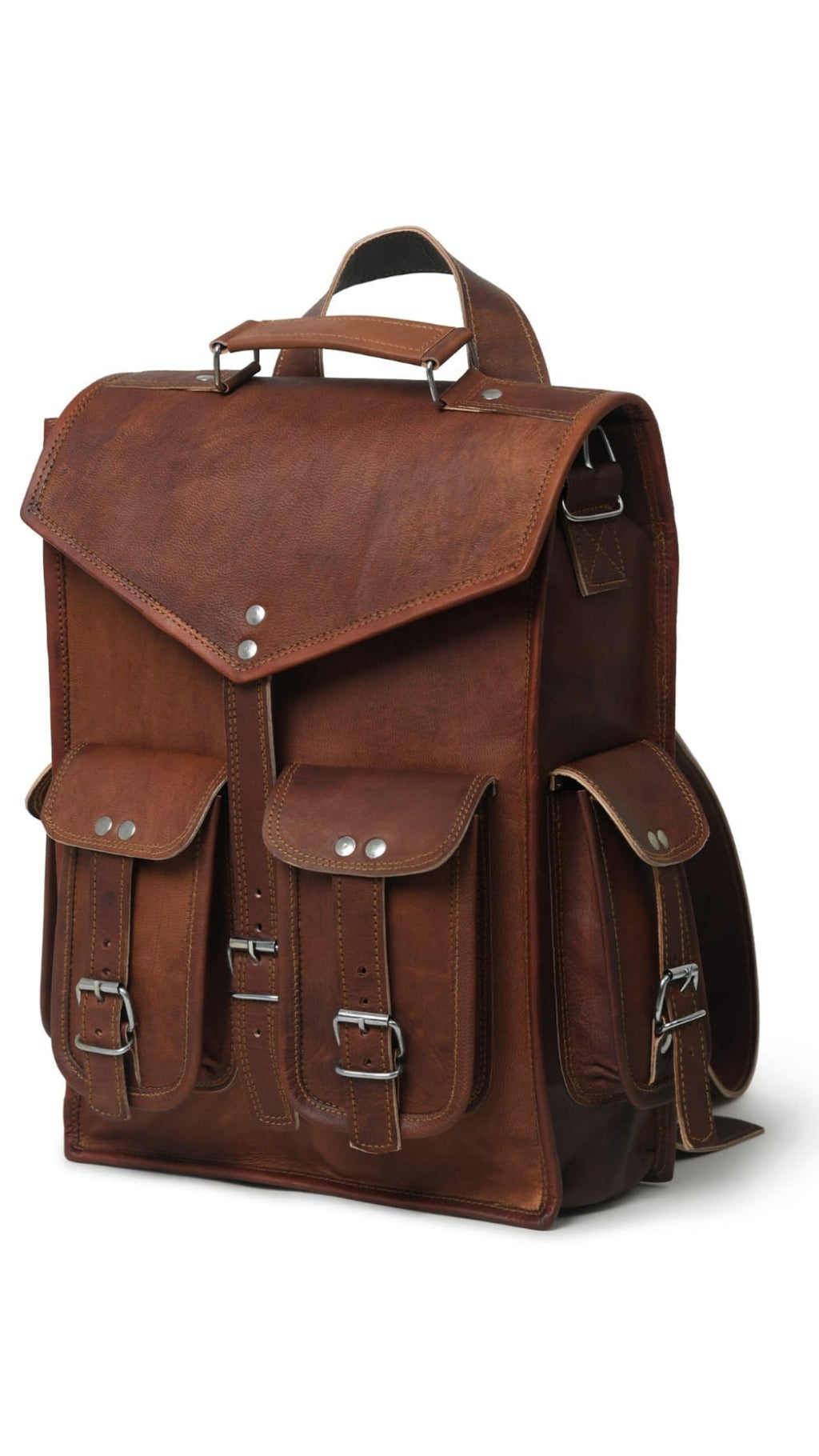 Niche Convertible Backpack Messenger – Vintage Brown