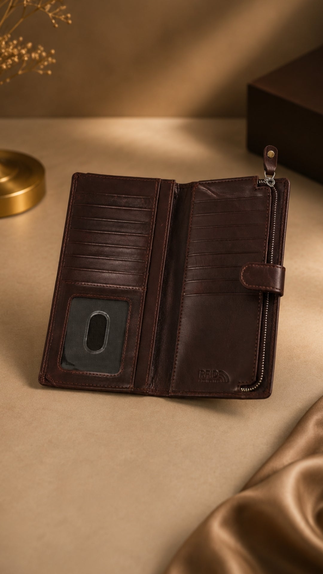 Niche Core Travel Wallet – Espresso