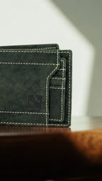 Niche Core Stitch Wallet – Noir