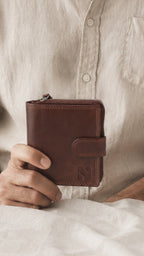 Niche Core Zip Wallet – Espresso